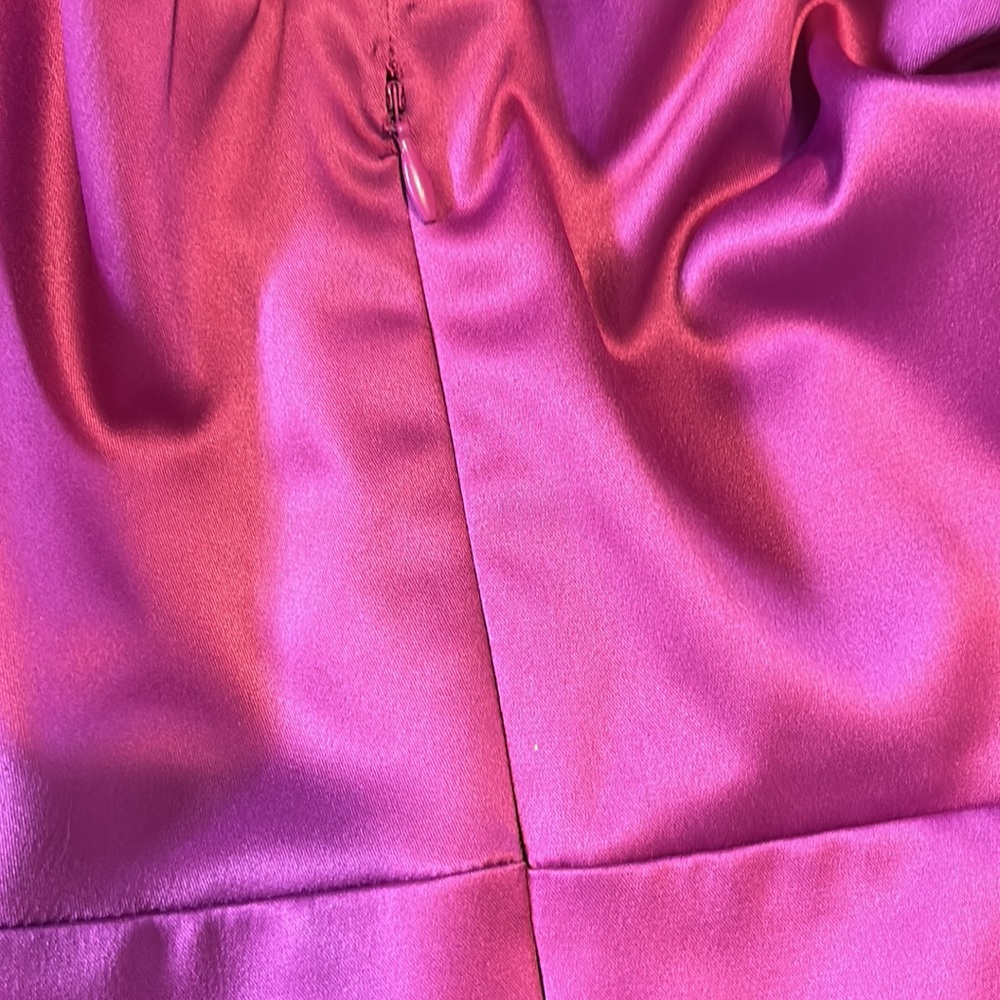 Collection by Dressbarn Ruffle Neck Purple Dress Women's Size 14 - Picture 7 of 10